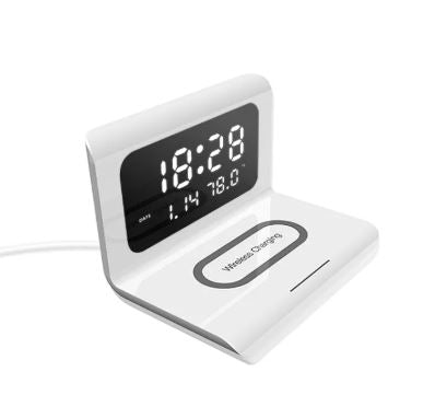 3-in-1 Multifunctional Wireless Charger with Alarm Clock and LED Digital Display