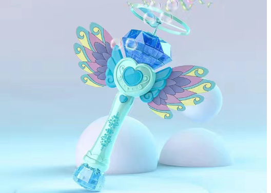 Electric Handheld Bubble Machine with Music and Lights