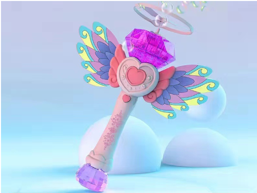 Electric Handheld Bubble Machine with Music and Lights
