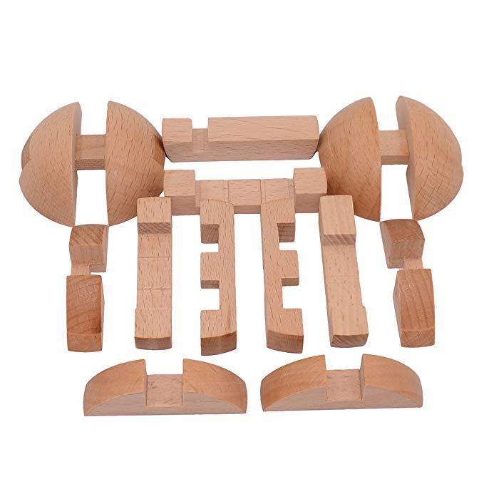 Wooden Adult Puzzle Toy - Kongming and Luban Locks