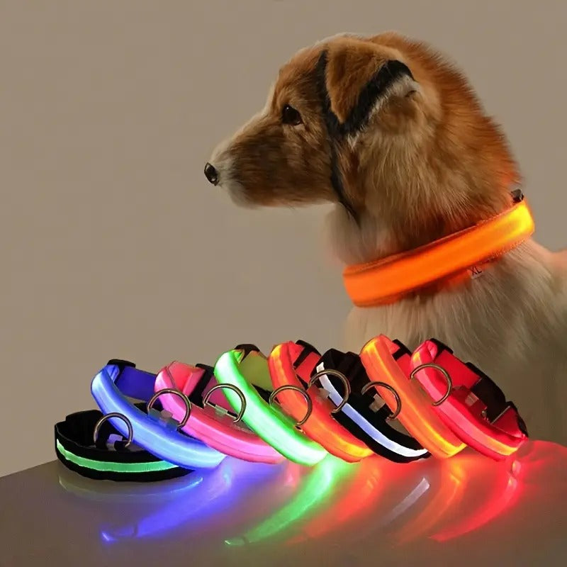 Glow-in-the-Dark Pet Collar for Safety & Visibility